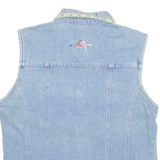 BILL BLASS Womens Denim Gilet Blue M