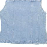 BILL BLASS Womens Denim Gilet Blue M