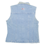 BILL BLASS Womens Denim Gilet Blue M