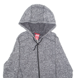 DICKIES Mens Fleece Jacket Grey Hooded M