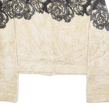 COUNTRY CLOTHING Womens Jacket Cream Wool Colourblock M