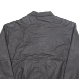 COUGAR Mens Lined Jacket Black Leather XL