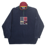 PRIVATE MEMBER Fleece Mens Pullover Jacket Blue M