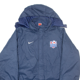 NIKE Ohio Soccer Mens Coat Blue USA Hooded L
