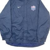 NIKE Ohio Soccer Mens Coat Blue USA Hooded L