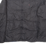 NAUTICA Mens Puffer Coat Black Nylon 2XL