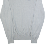 DKNY Golf Mens Jumper Grey V-Neck Tight Knit L