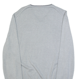 DKNY Golf Mens Jumper Grey V-Neck Tight Knit L
