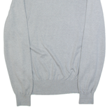 DKNY Golf Mens Jumper Grey V-Neck Tight Knit L