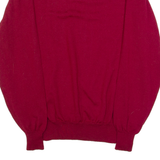 CALVIN KLEIN Mens Jumper Red Tight Knit Wool M