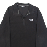 THE NORTH FACE Mens Fleece Black 1/4 Zip Tight Knit M