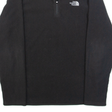 THE NORTH FACE Mens Fleece Black 1/4 Zip Tight Knit M