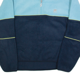 FILA Mens Fleece Blue 1/4 Zip Tight Knit M