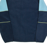 FILA Mens Fleece Blue 1/4 Zip Tight Knit M