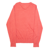 TOMMY HILFIGER Mens Jumper Pink Tight Knit L