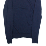 HOBBS LONDON Womens Jumper Blue Tight Knit Wool M
