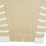 BENETTON Womens Jumper Beige Tight Knit L