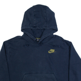 NIKE Cropped Womens Blue Hoodie L