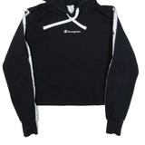 CHAMPION Cropped Womens Black Hoodie M