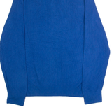 TOMMY HILFIGER Mens Jumper Blue 1/4 Zip Tight Knit L