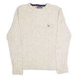 CHAPS Mens Jumper Beige Crew Neck Tight Knit M