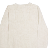 CHAPS Mens Jumper Beige Crew Neck Tight Knit M