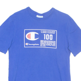 CHAMPION Mens T-Shirt Blue M