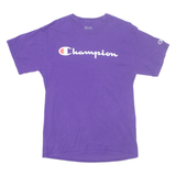 CHAMPION Mens T-Shirt Purple M