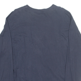 CHAMPION Mens T-Shirt Blue Long Sleeve L