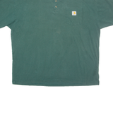 CARHARTT Mens T-Shirt Green 2XL