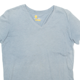 CARHARTT Relaxed Fit Womens T-Shirt Blue V-Neck S