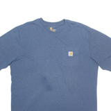CARHARTT Tall Mens T-Shirt Blue 2XL