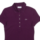 LACOSTE Womens Polo Shirt Purple S