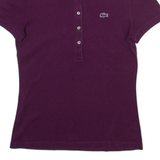 LACOSTE Womens Polo Shirt Purple S