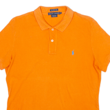 RALPH LAUREN Skinny Fit Mens Polo Shirt Orange XL