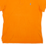 RALPH LAUREN Skinny Fit Mens Polo Shirt Orange XL