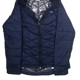 COLUMBIA Womens Puffer Coat Blue Hooded L