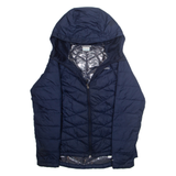 COLUMBIA Womens Puffer Coat Blue Hooded L