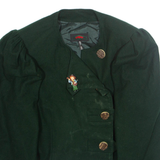 Womens Blazer Jacket Green Wool S