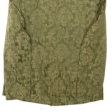 Womens Blazer Jacket Green Viscose Floral UK 14