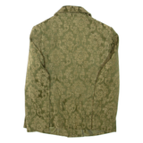 Womens Blazer Jacket Green Viscose Floral UK 14