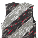 Mens Waistcoat Grey Striped L