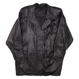 Womens Jacket Black Leather 2XL