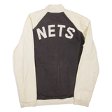 ADIDAS X NBA Brooklyn Nets Mens Track Jacket Beige Colourblock M