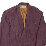 Mens Blazer Jacket Purple Silk M