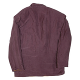Mens Blazer Jacket Purple Silk M