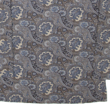 MONTEGO Womens Printed Top Blue V-Neck 3/4 Sleeve Paisley XL