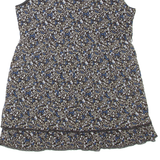 TOM TAILOR Womens Smock Vest Brown Sleeveless Floral M