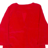 SEVENTY Womens Blouse Red V-Neck 3/4 Sleeve S