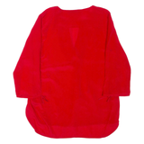 SEVENTY Womens Blouse Red V-Neck 3/4 Sleeve S